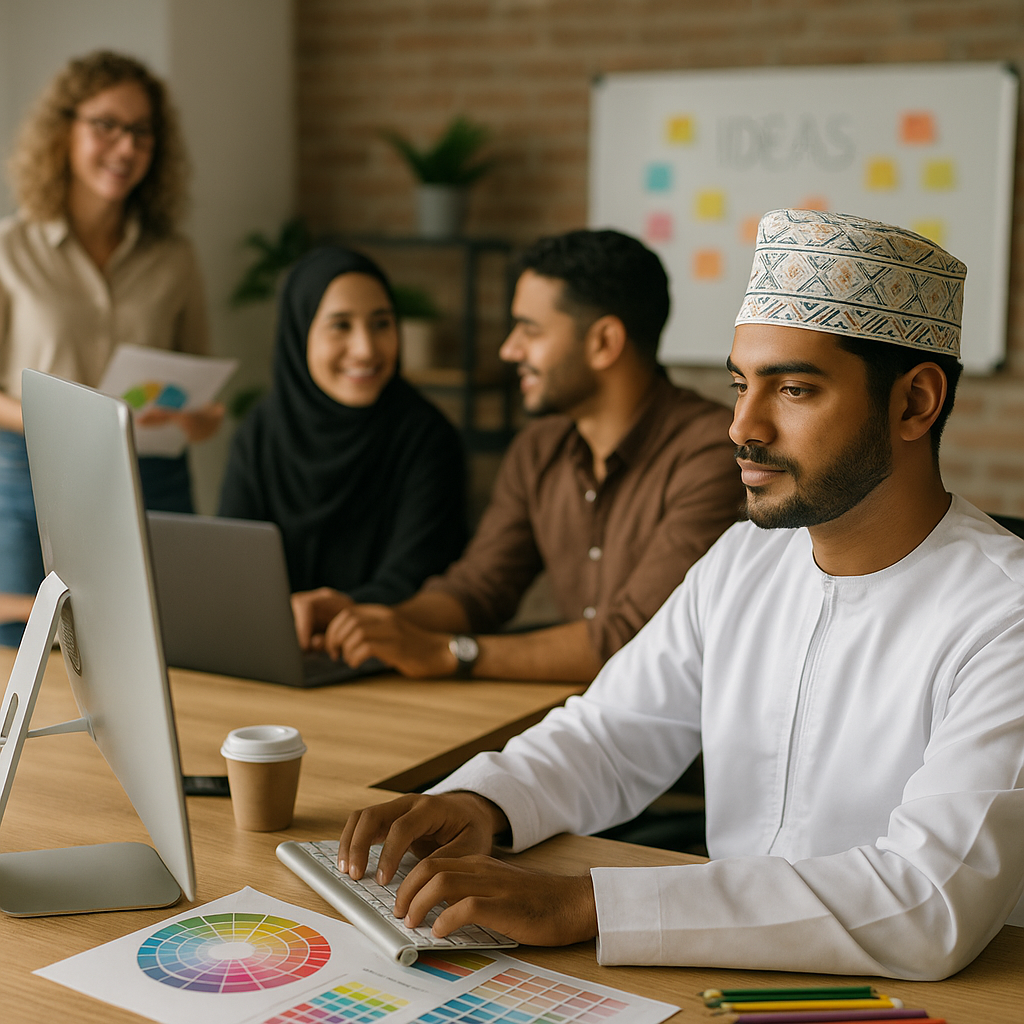 An advertising agency in Oman showcasing its work environment.