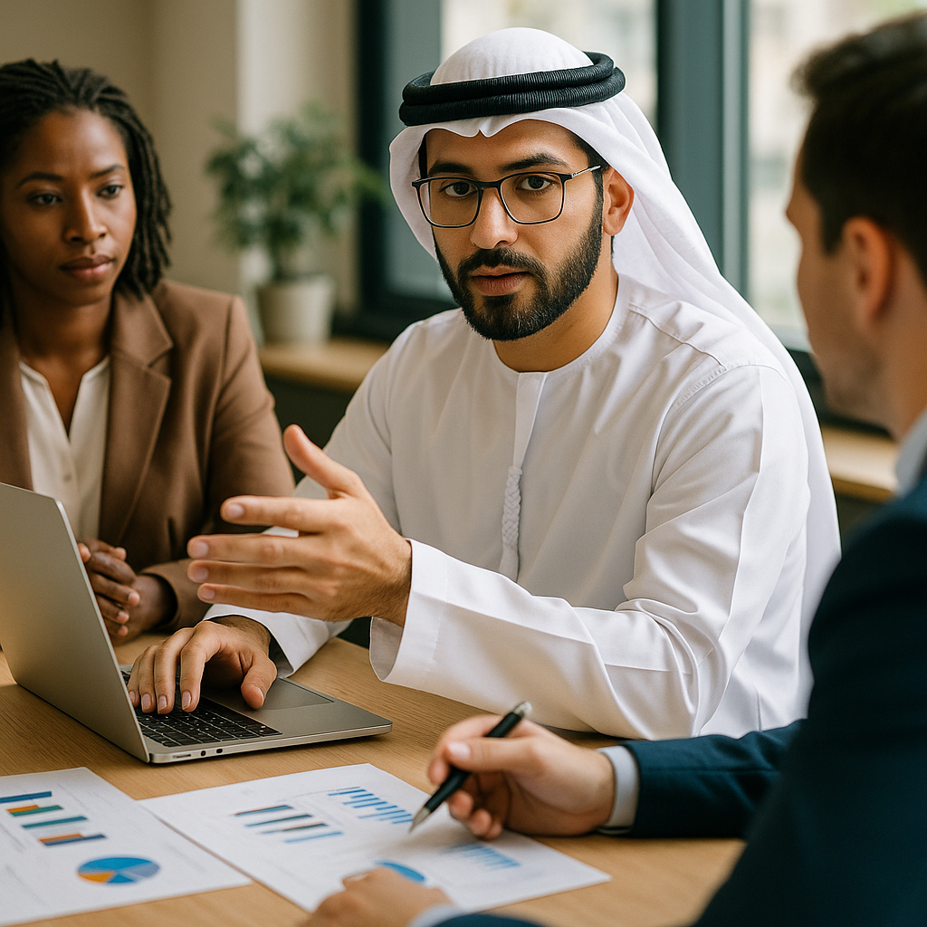 A marketing consultancy session in Sharjah focused on effective strategies.