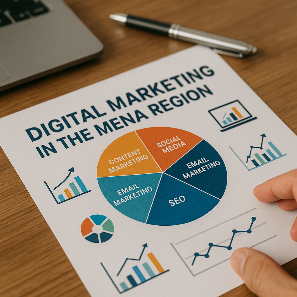 A visual representation of digital marketing strategies in the MENA region.