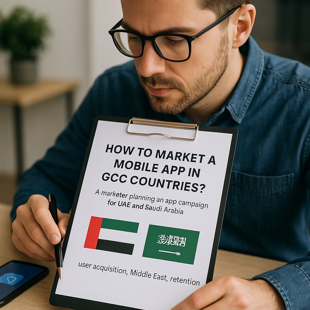 A marketer planning an app campaign for UAE and Saudi Arabia.