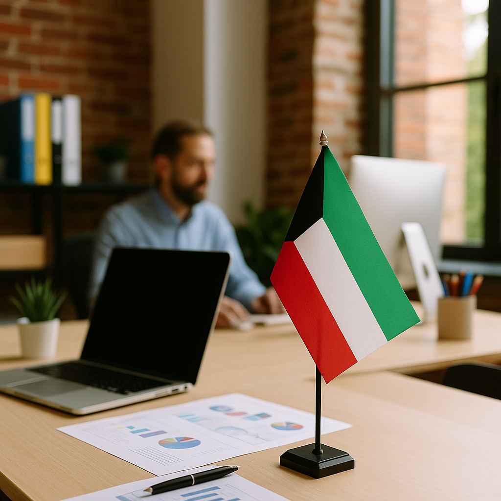 A creative workspace at a leading marketing agency in Kuwait.