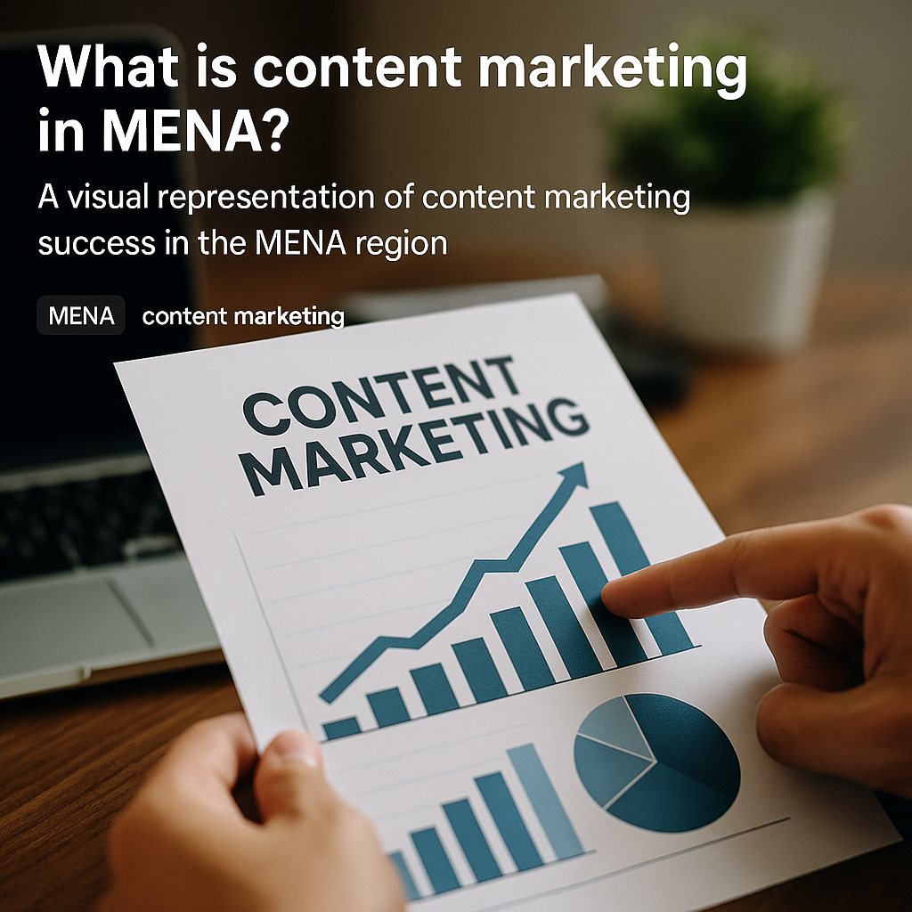 A visual representation of content marketing success in the MENA region.