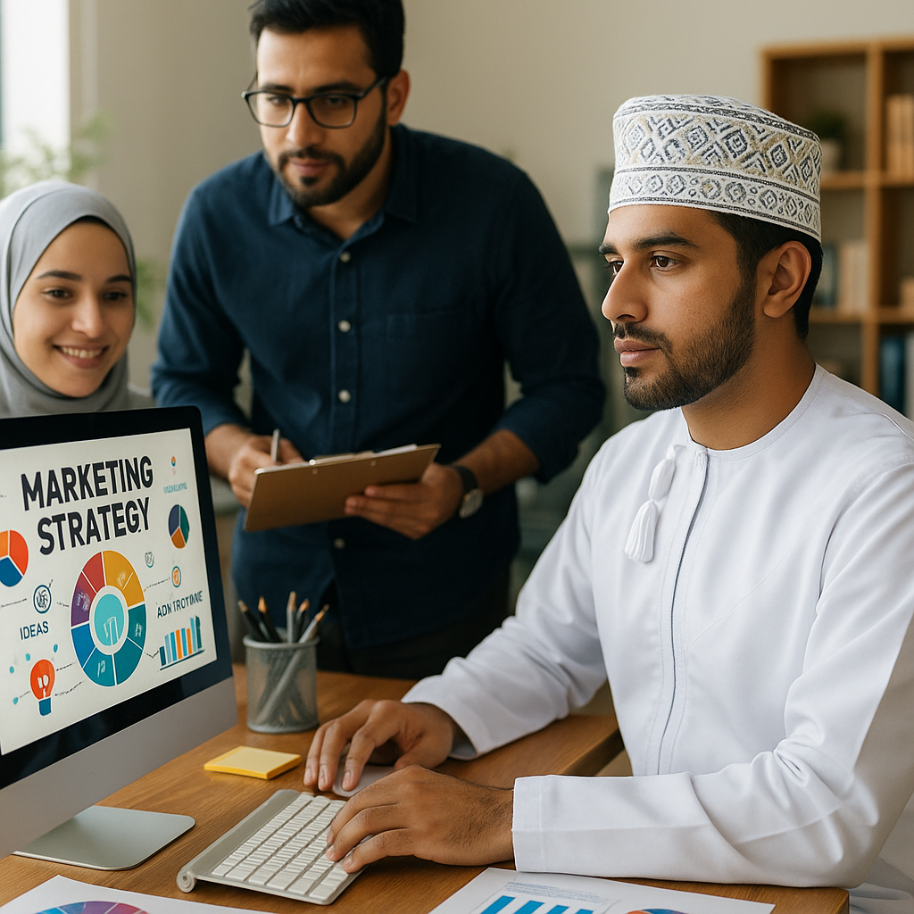An advertising agency in Oman working on a campaign.