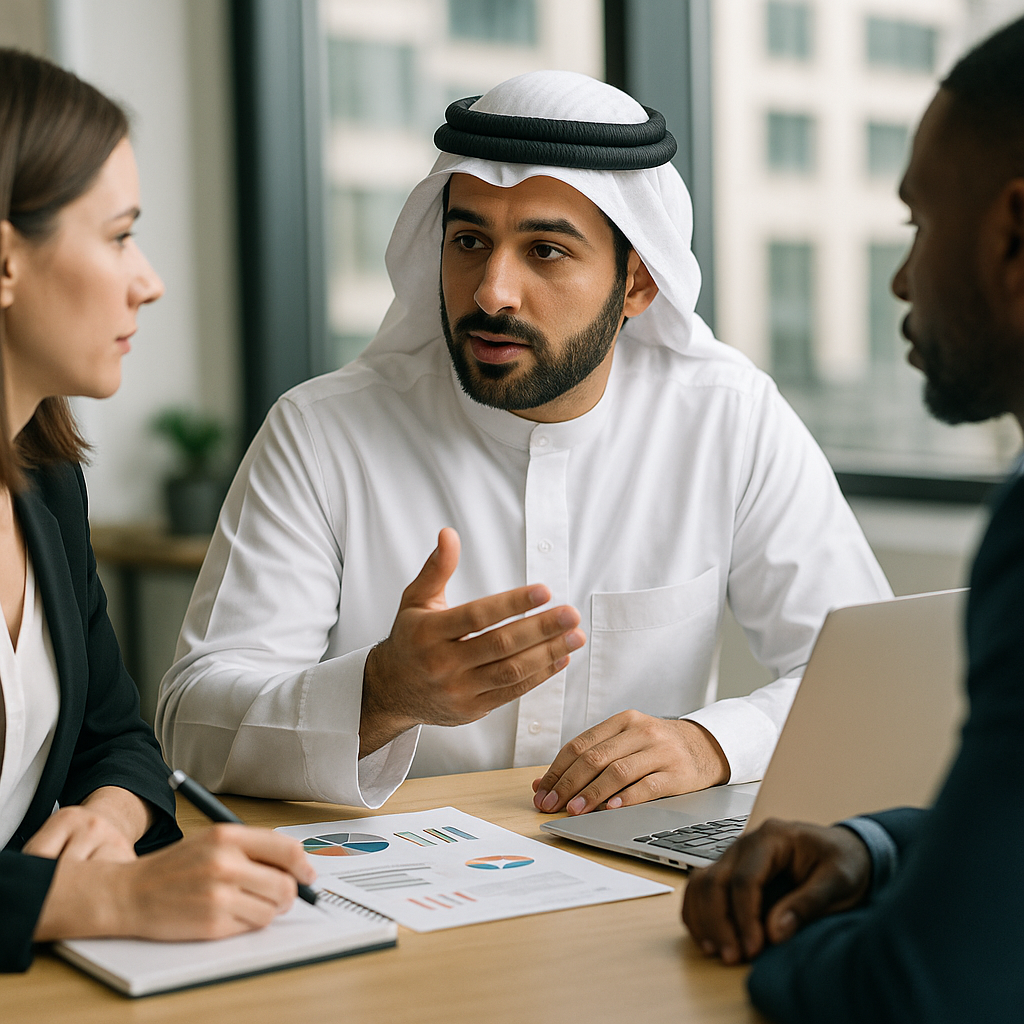 A marketing consultancy session discussing strategies in the MENA region.